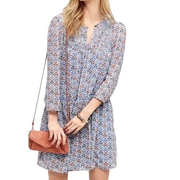 Anthropologie Holding Horses Betany Ditzy Floral Swing Dress Size 4 - Picture 1 of 11